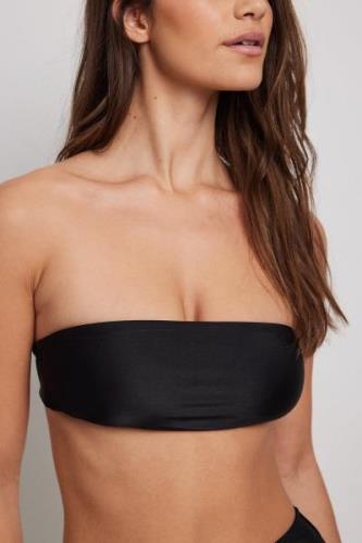 NA-KD Swimwear Vadderad bandeau-bikinitopp - Black