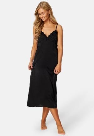 ONLY Ghita S/L Satin Lace Nighgown Black XS