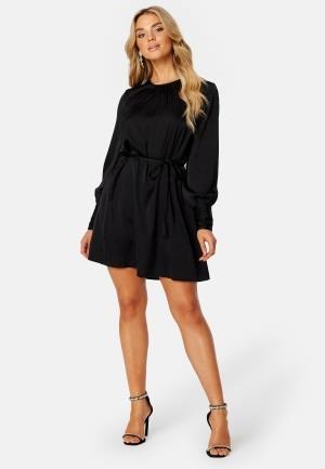 BUBBLEROOM Catalina Structured Satin Dress Black 36