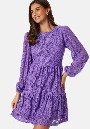 BUBBLEROOM Blanca lace dress Lavender 44