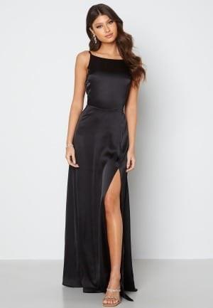 Bubbleroom Occasion Laylani Satin Gown Black 40