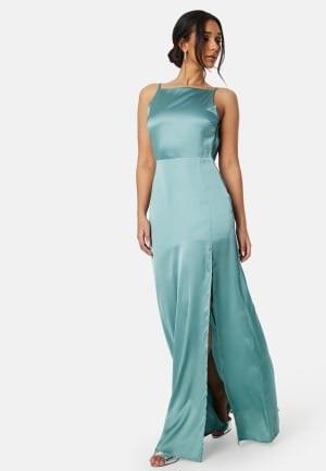 Bubbleroom Occasion Laylani Satin Gown Dark dusty green 46