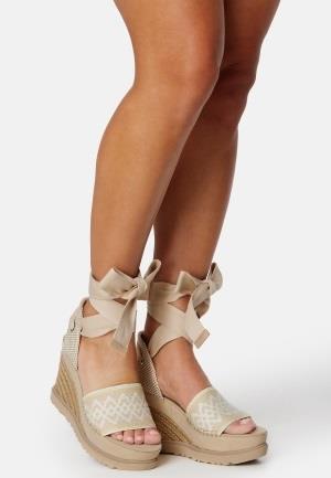 UGG Abbot Ankle Wrap Wedge Driftwood 36