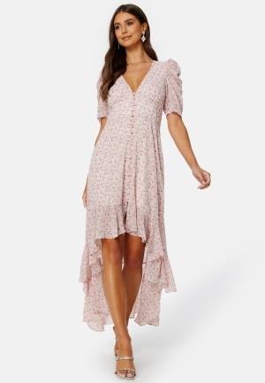 BUBBLEROOM Summer Luxe High-Low Midi Dress Pink / Floral 42
