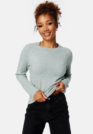 VERO MODA Doffy LS O-Neck Blouse Light Grey Melange S