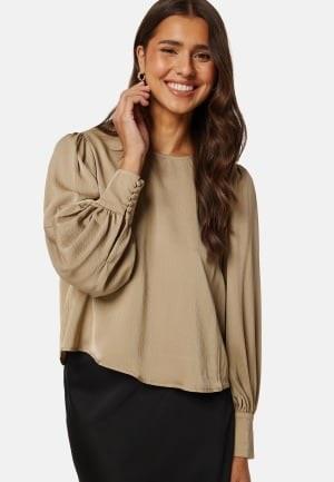 ONLY Jovana Ruby O-Neck Top Weathered Teak L