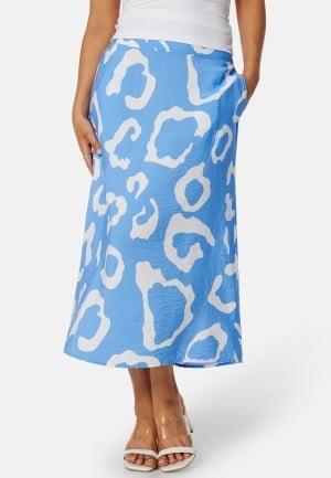 Object Collectors Item Objjacira Mid Waist Skirt Blue/White 40