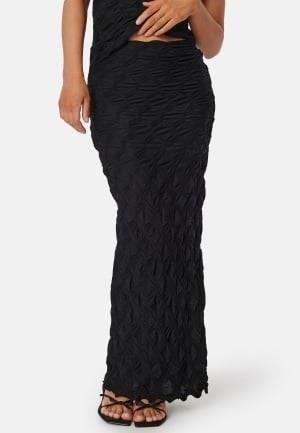 BUBBLEROOM Structure Maxi Skirt Black S