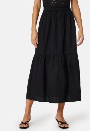 BUBBLEROOM Maxi Cotton Skirt Black S
