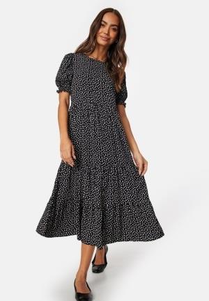 Happy Holly Tris Viscose Midi Dress Care Black/Patterned 48/50