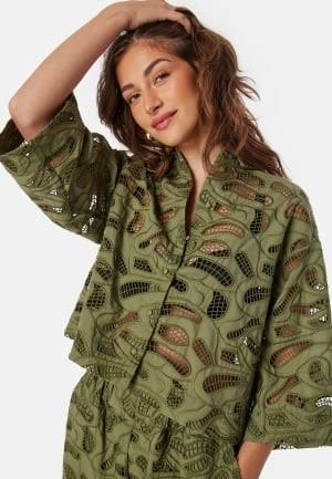 SELECTED FEMME Slfallia Broderi Shirt Olive 36