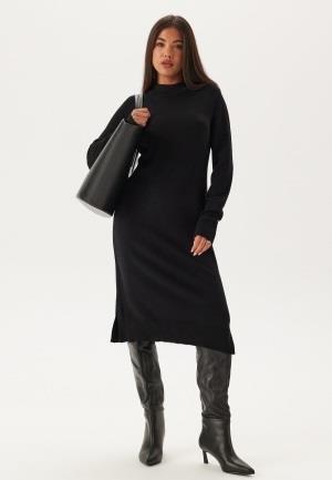 VILA Ril Crew Neck Midi Dress Black XXL