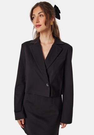 BUBBLEROOM Soft Crop Blazer Black XS