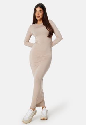 BUBBLEROOM Soft Modal Maxi Dress Nougat L