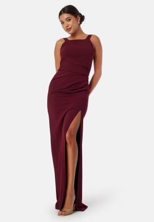 Bubbleroom Occasion Square neck slit maxi dress  XL