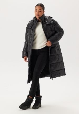 BUBBLEROOM Semi Shiny Long Padded Jacket Black S