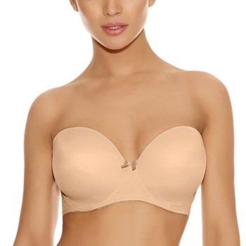 Freya BH Deco Moulded Strapless Bra Beige E 80 Dam