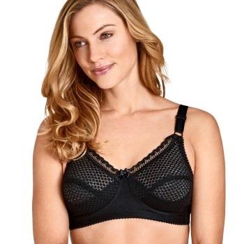 Miss Mary Cotton Dots Soft Bra BH Svart C 80 Dam