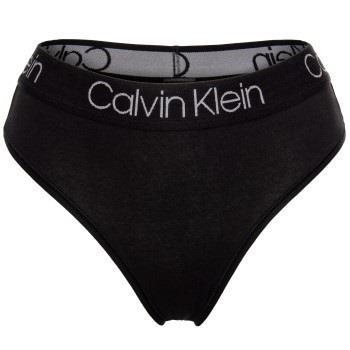 Calvin Klein Trosor Body Cotton High Waist Thong Svart bomull Small Da...