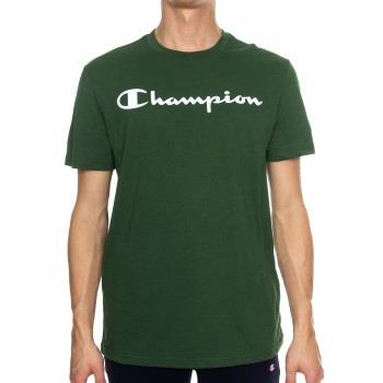 Champion Classics Men Crewneck T-shirt Mörkgrön bomull Large Herr