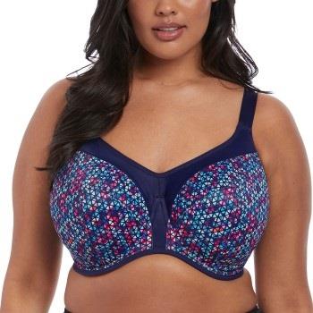 Elomi BH Energise Underwire Sport Support Bra Marin mönstrad D 95 Dam