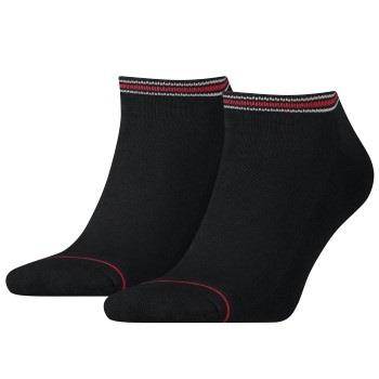 Tommy Hilfiger Strumpor 2P Men Iconic Sports Sneaker Sock Svart bomull...