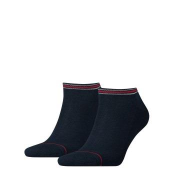 Tommy Hilfiger Strumpor 2P Men Iconic Sports Sneaker Sock Blå bomull S...