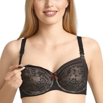 Anita BH Fleur Underwire Nursing Bra Svart polyamid C 90 Dam