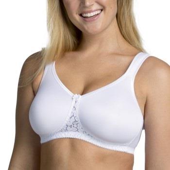 Miss Mary Smooth Lacy Moulded Soft Bra BH Vit B 80 Dam
