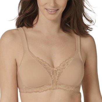 Triumph BH Modern Lace Cotton Soft Bra Beige A 90 Dam