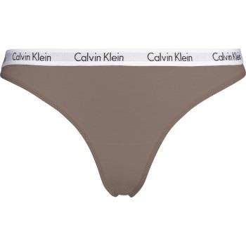 Calvin Klein Trosor Carousel Thong Brun bomull Large Dam