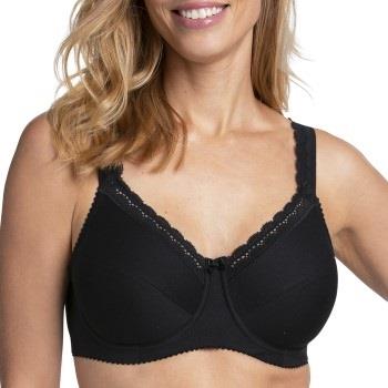 Miss Mary Cotton Comfort Underwired Bra BH Svart C 80 Dam