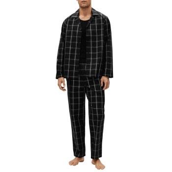 BOSS Urban Long Pyjama Svart bomull Large Herr