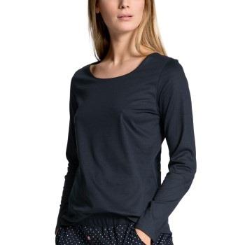 Calida Favourites Dreams Shirt Long Sleeve Mörkblå bomull X-Small Dam