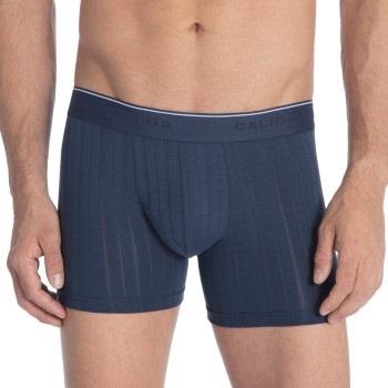 Calida Kalsonger Pure and Style Boxer Brief 26986 Indigoblå bomull Med...