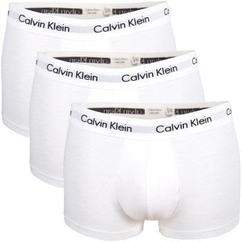Calvin Klein Kalsonger 3P Cotton Stretch Low Rise Trunks Vit bomull Sm...