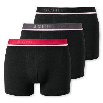 Schiesser Kalsonger 3P 95-5 Organic Cotton Rio Boxer Svart Medium Herr