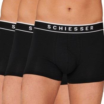 Schiesser Kalsonger 3P 95-5 Organic Cotton Rio Boxer Helsvart Medium H...