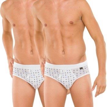 Schiesser Kalsonger 2P Essentials Sport Briefs With Fly Vit bomull X-L...