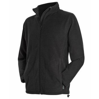 Stedman Active Fleece Jacket For Men Svart polyester XX-Large Herr