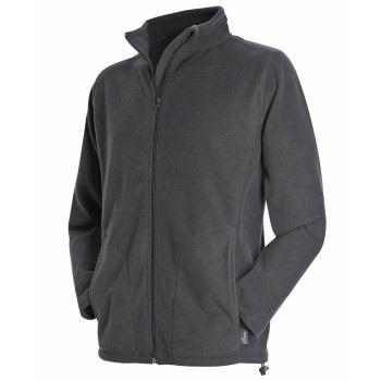 Stedman Active Fleece Jacket For Men Grå polyester XX-Large Herr