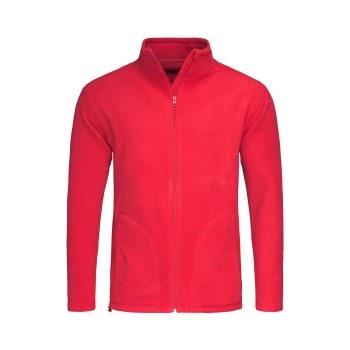 Stedman Active Fleece Jacket For Men Röd polyester Medium Herr