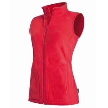 Stedman Active Fleece Vest For Women Röd polyester Small Dam
