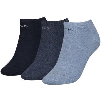 Calvin Klein Strumpor 3P Chloe Cotton CK Logo Liner Socks Blå One Size...