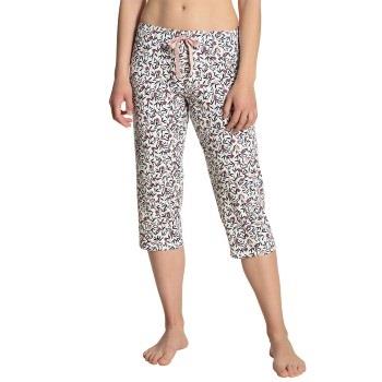 Calida Favourites Dreams Capri Pants Vit Mönstrad bomull Medium Dam