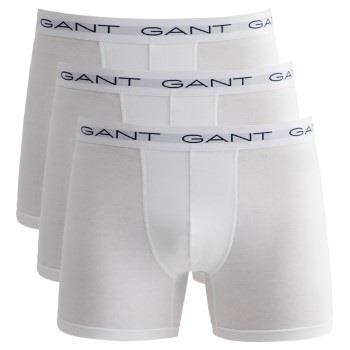 Gant Kalsonger 3P Cotton Stretch Boxer Vit bomull Large Herr