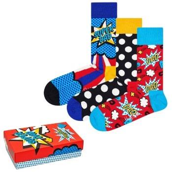 Happy socks Strumpor 3P Fathers Day Gift Box Flerfärgad bomull Strl 41...