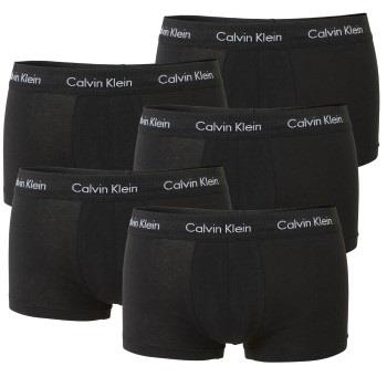 Calvin Klein Kalsonger 5P Cotton Stretch Solid Low Rise Trunks Svart b...