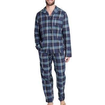 Jockey Woven Pyjama Blå/Ljusblå XX-Large Herr