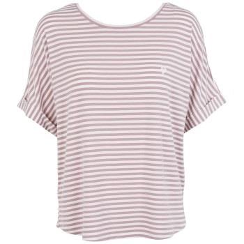 Missya Softness Stripe SS T-shirt Lila modal Medium Dam